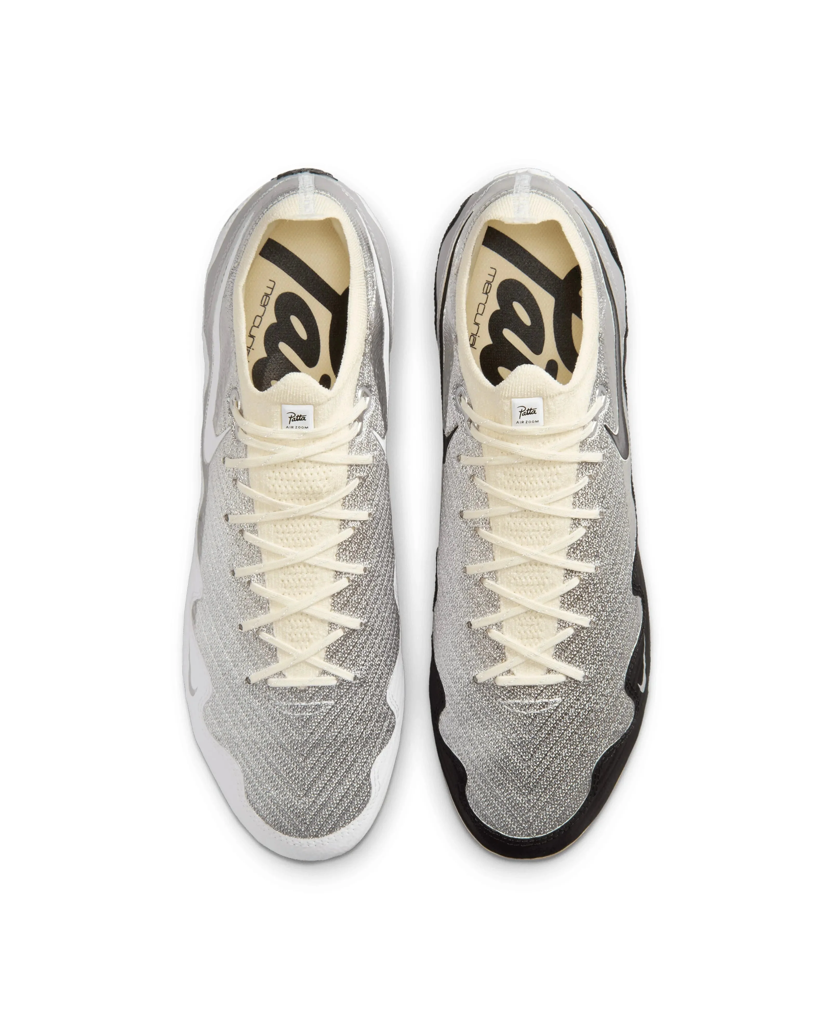 Patta x Nike Mercurial Vapor 16 Elite (Chrome/Black-White) - Image 4