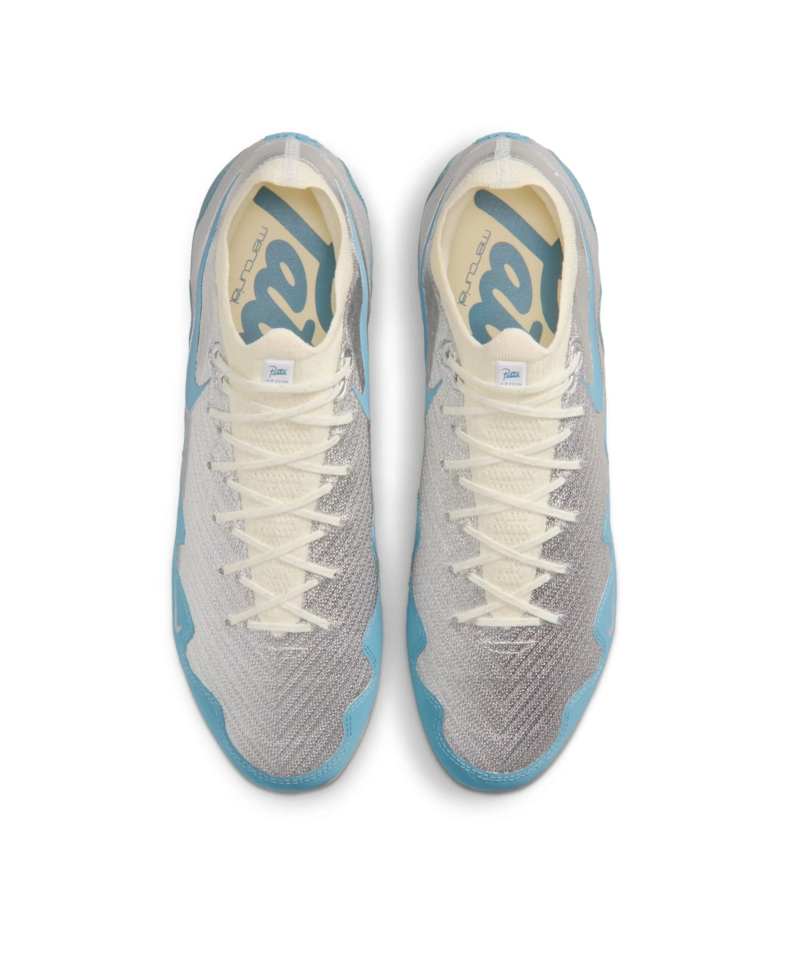 Patta x Nike Mercurial Vapor 16 Elite (Chrome/Noise Aqua-White) - Image 4