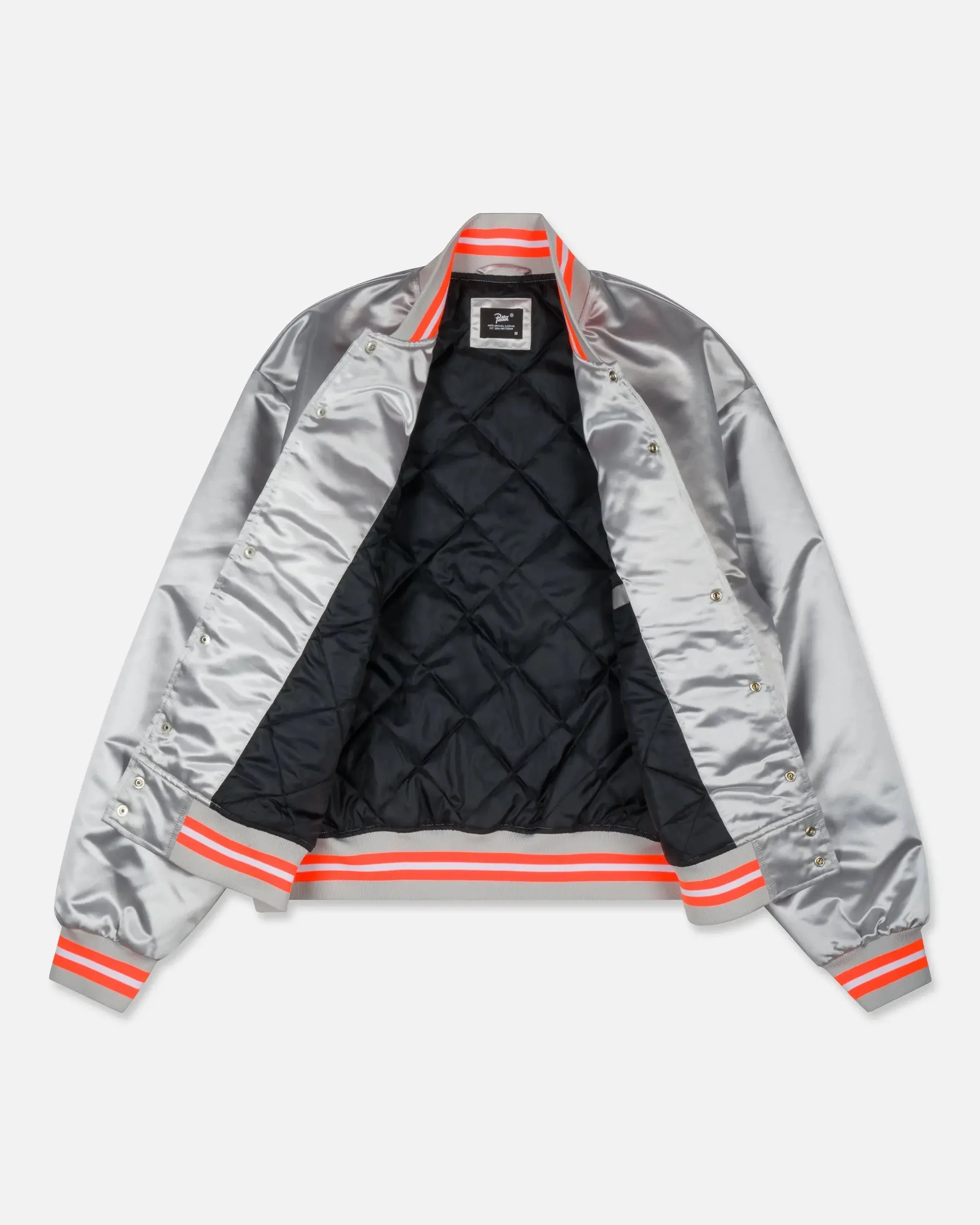 Patta Classic Satin Bomber Jacket (Lunar Rock) - Image 3