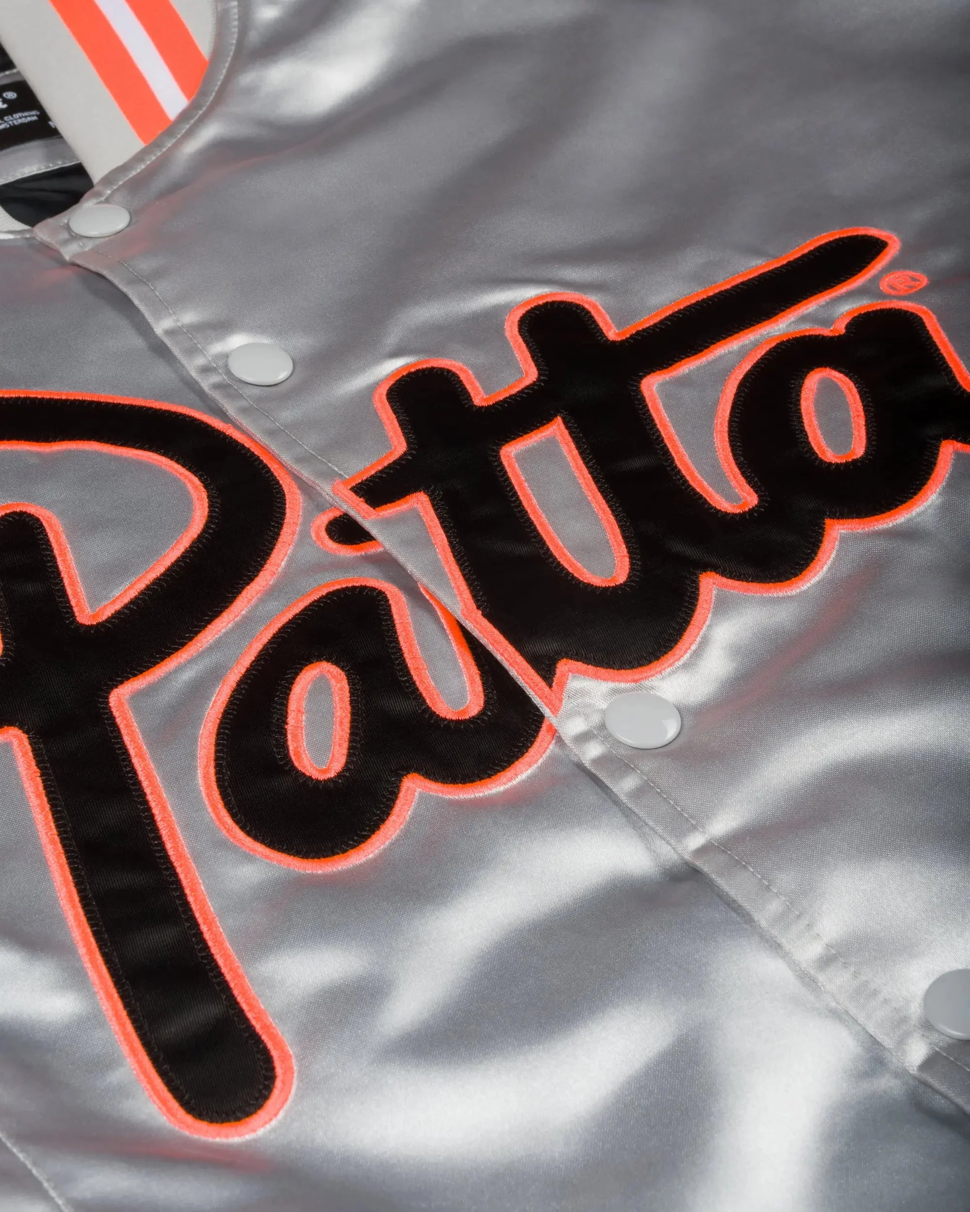 Patta Classic Satin Bomber Jacket (Lunar Rock) - Image 4