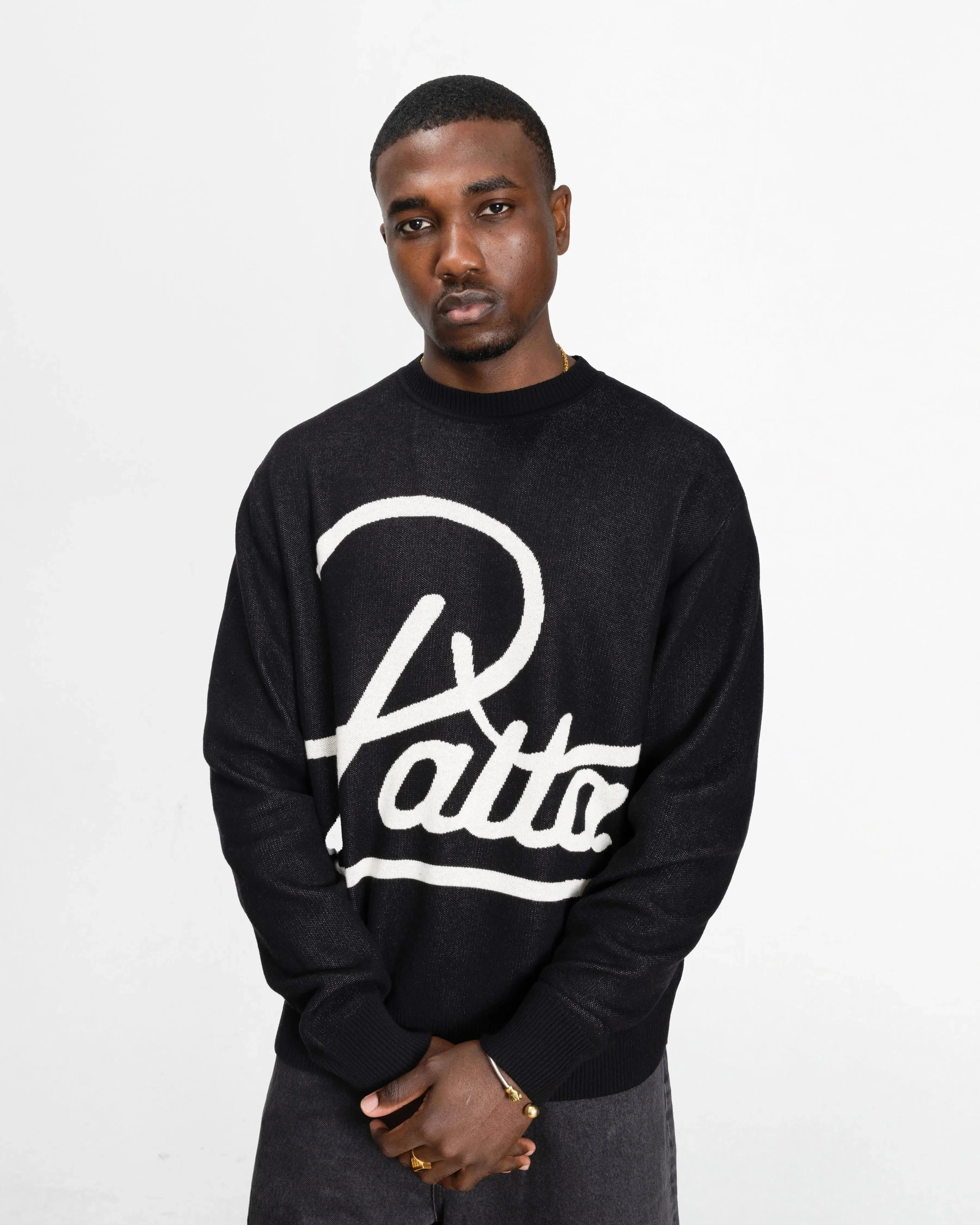 Patta Hearted Jumper (Black) - Image 3
