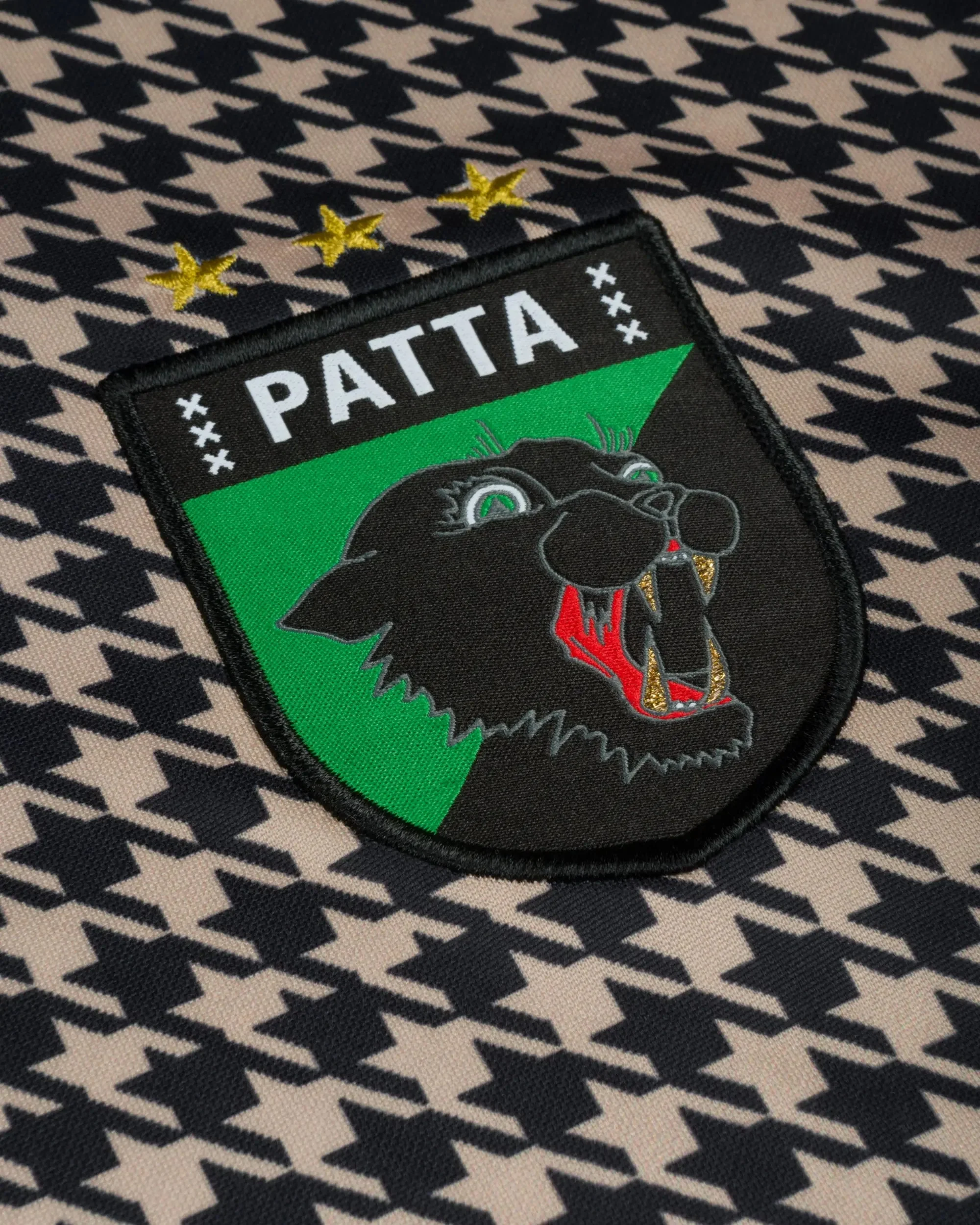 Patta Houndstooth Football Jersey (Irish Cream) - Image 5