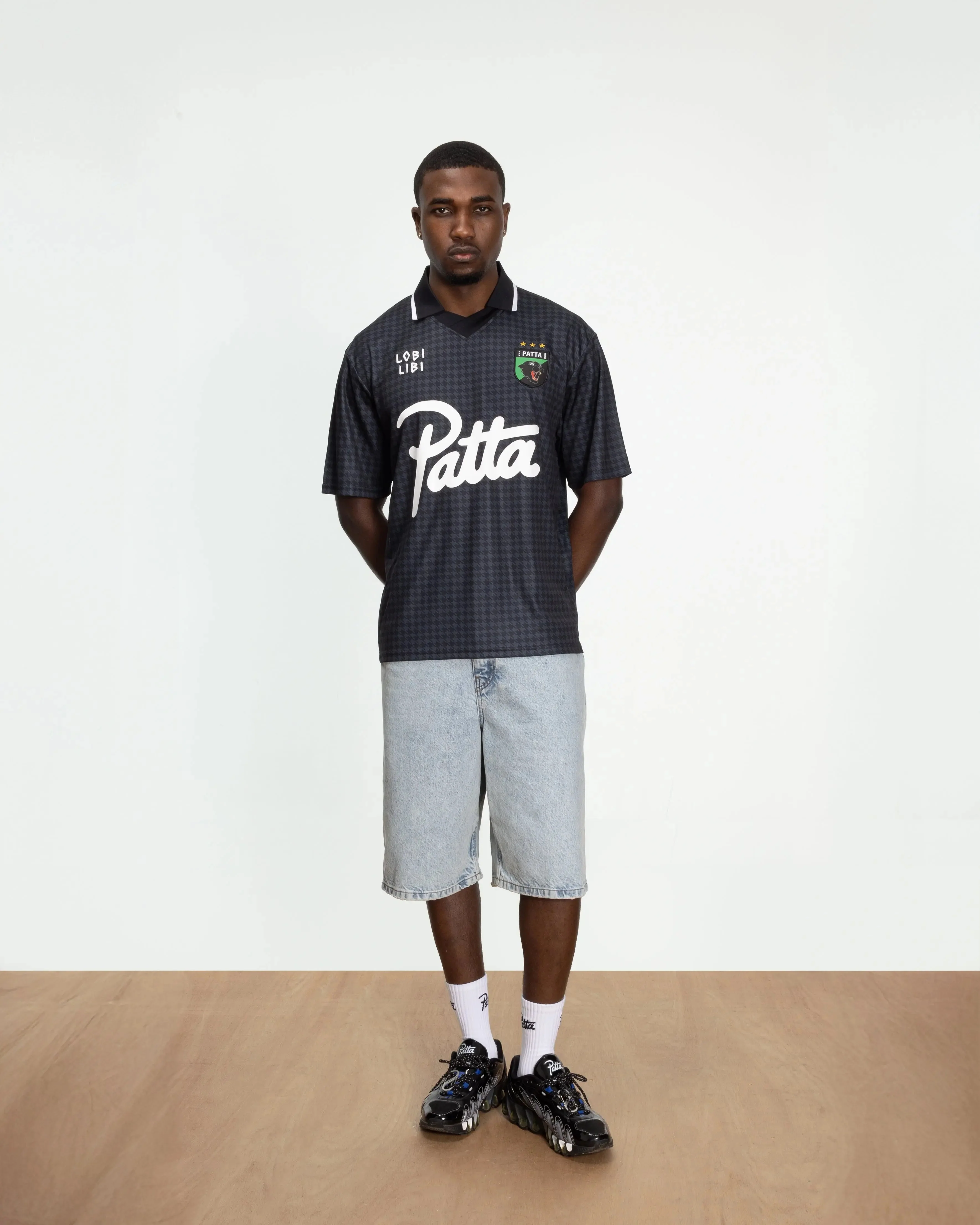 Patta Houndstooth Football Jersey (Ombre Blue) - Image 3