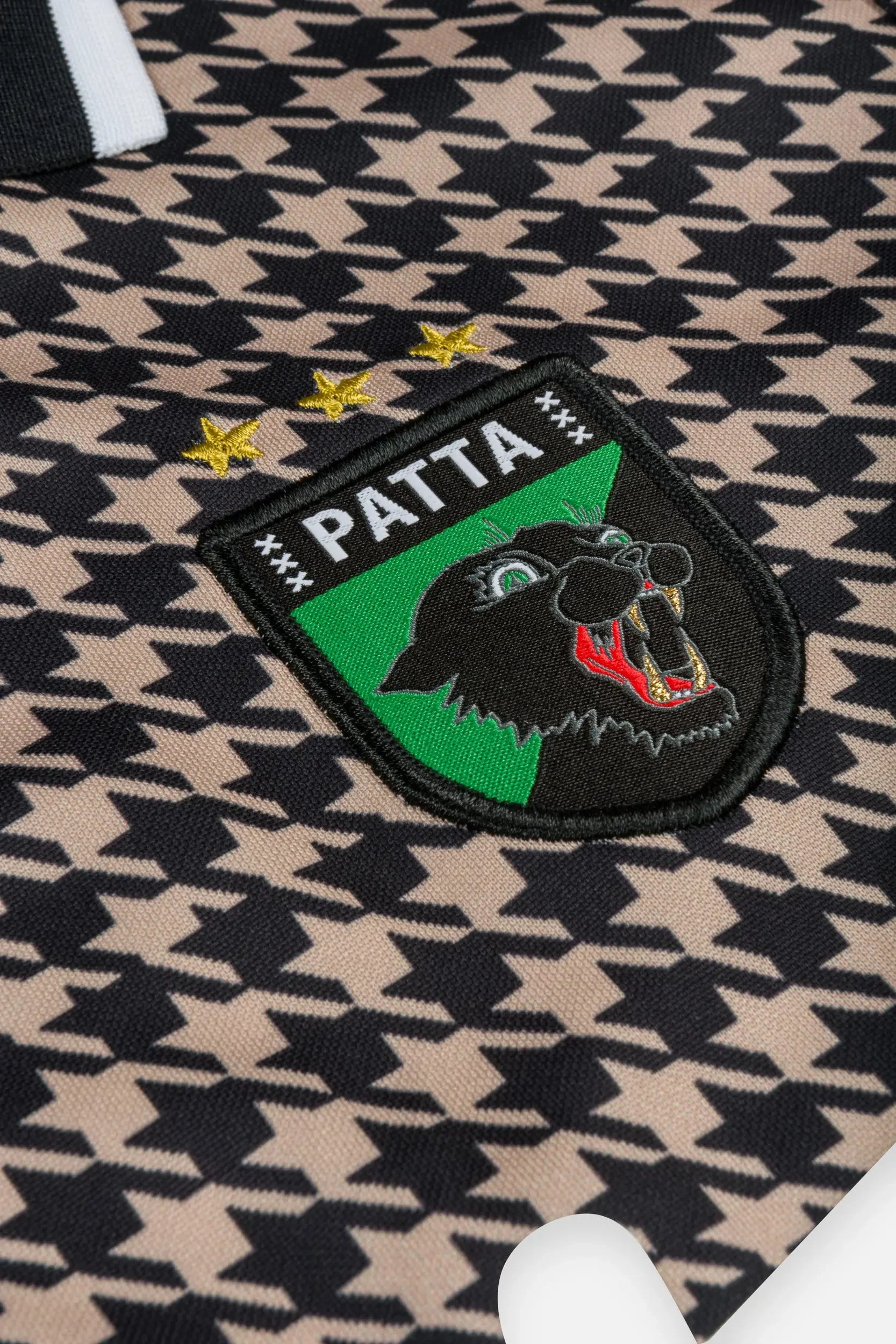 Patta Kids Houndstooth Football Jersey (Irish Cream) - Image 4