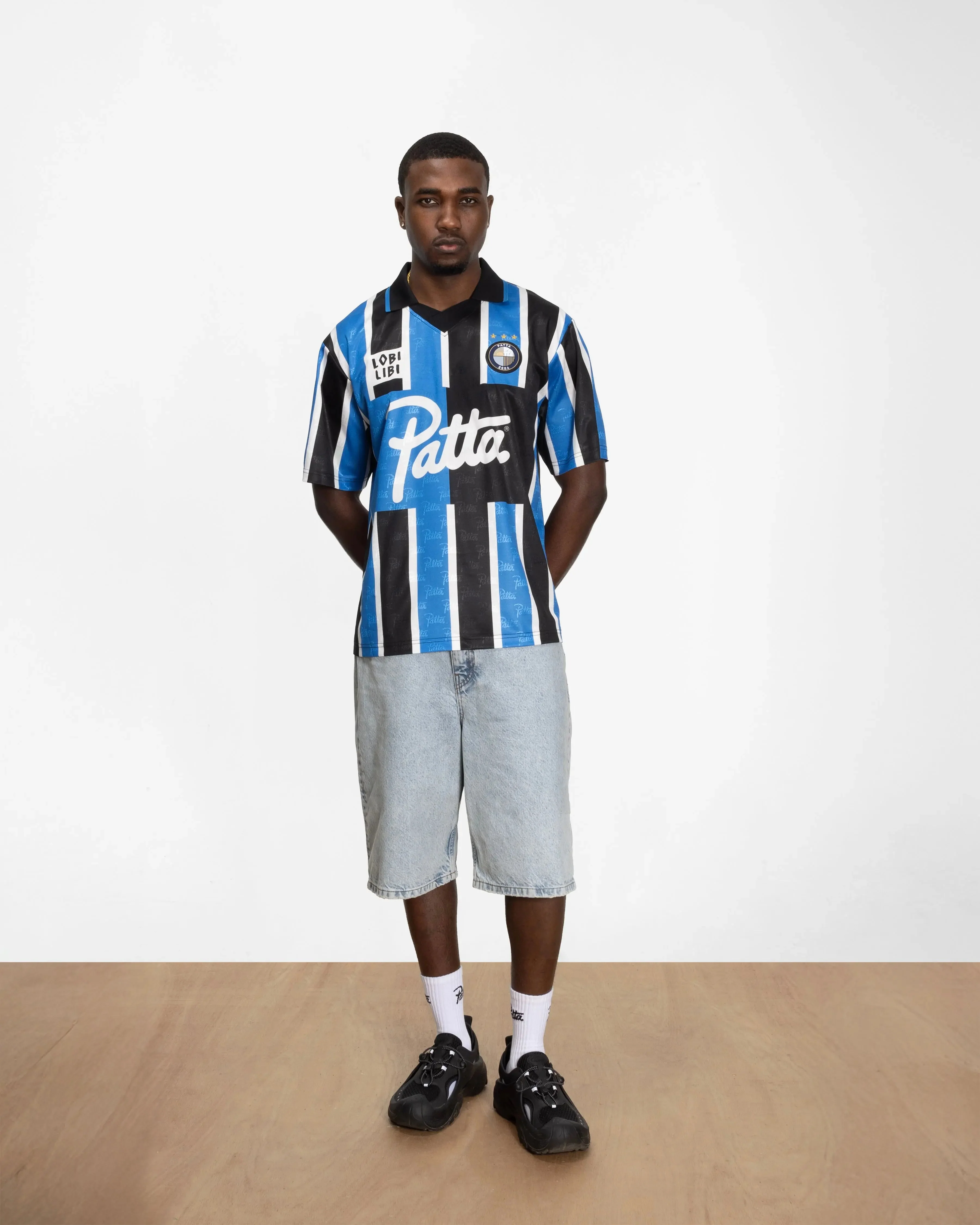 Patta Stripe Football Jersey (French Blue) - Image 3