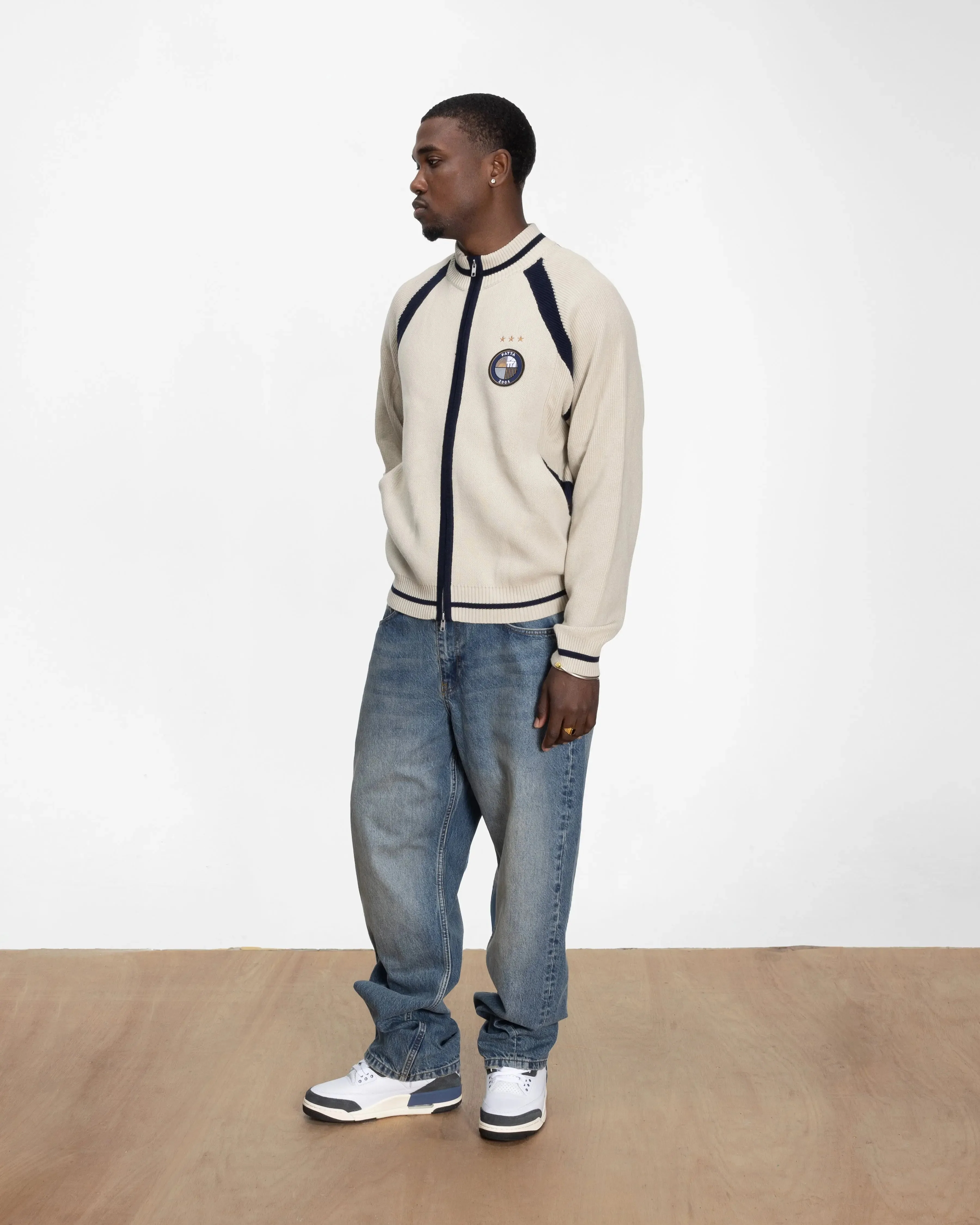 Patta Track Top Cardigan (Vaporous Grey) - Image 3