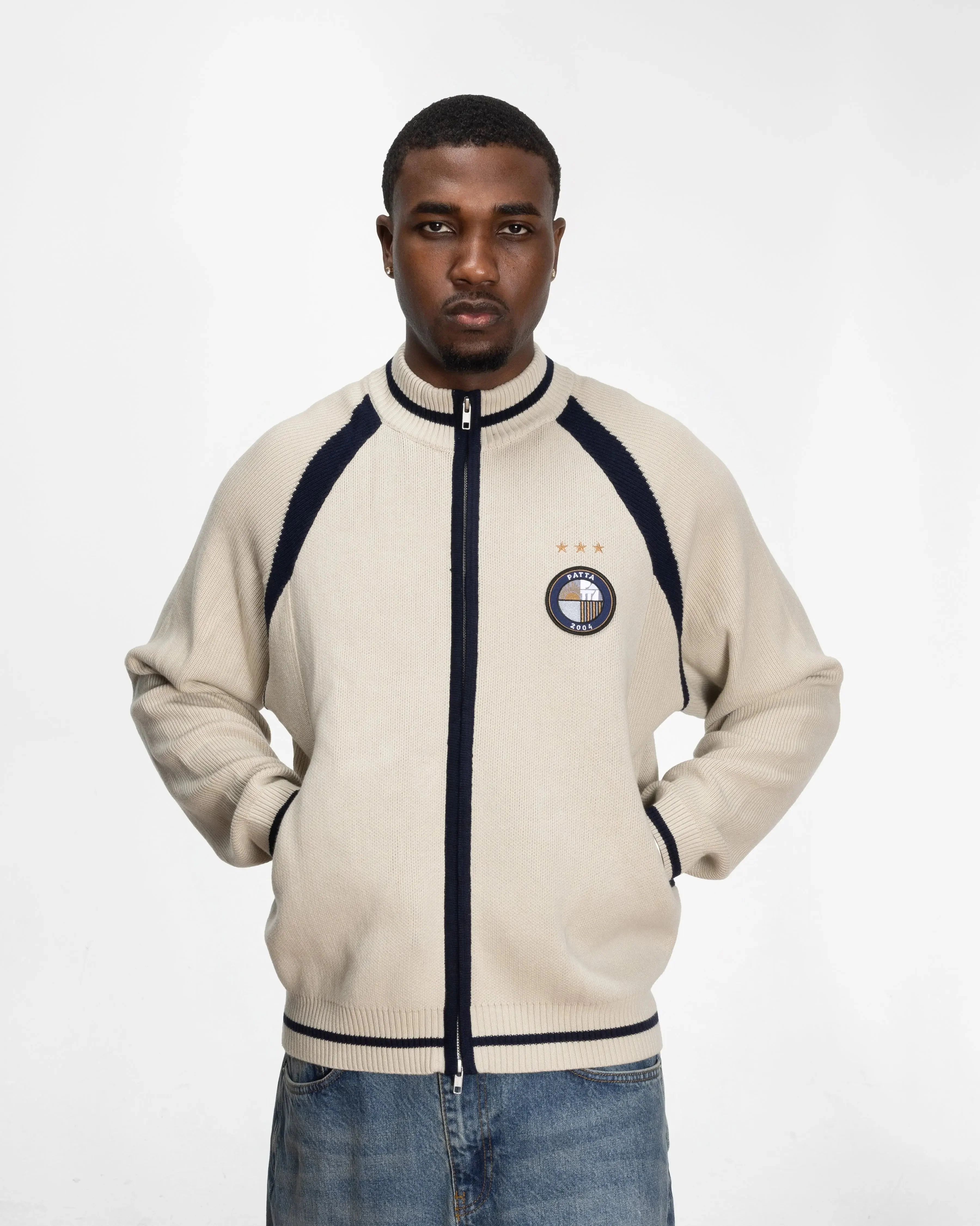 Patta Track Top Cardigan (Vaporous Grey) - Image 5
